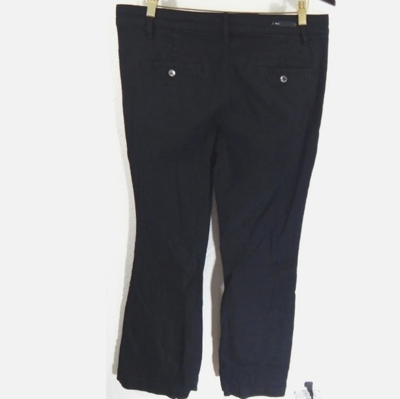 Pilcro Anthropologie Flared Black Trouser Jeans - Picture 2 of 4